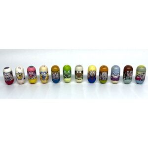 Vintage Mighty Beanz Fish Princess Butterfly Chef Pelican Cowgirl Gran LOT of 12